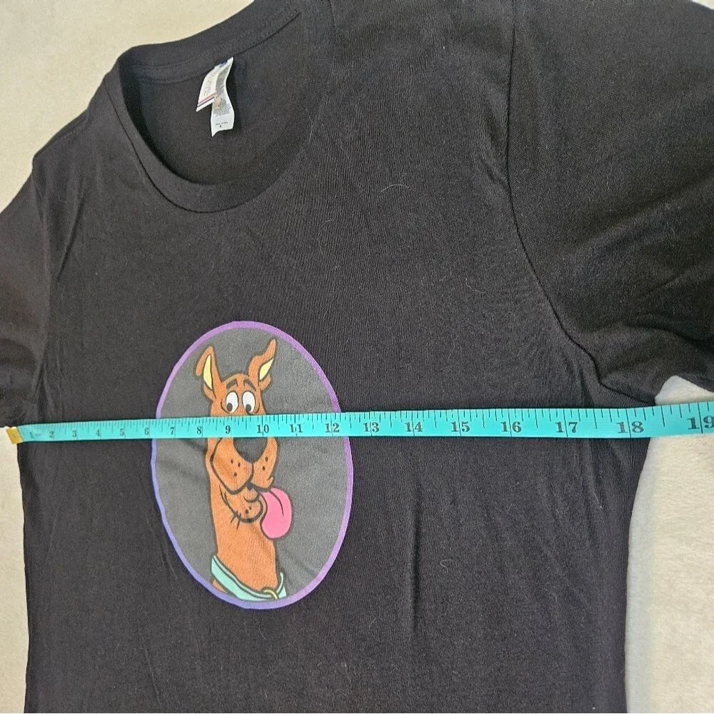 Scooby-Doo Graphic T-Shirt Black Unisex Sz Large Next Level America Made in USA